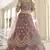 Mauve Taupe Dori Work & Sequins embroidered net semi stitched lehenga