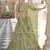 Olive Moss Green Dori Work & Sequins embroidered net semi stitched lehenga