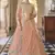 Tumbleweed Peach Dori work and Sequins embroidered net semi stitched Wedding and Party lehenga