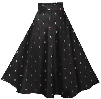 Pink plain taffeta girls-top-bottom 4