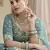 prepossessing Feldgrau green embroidered net semi stitched lehenga