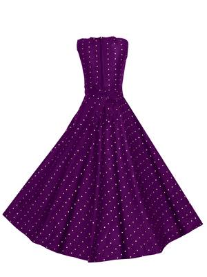 Purple woven taffeta kids-girl-gowns 3