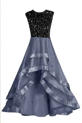 Silver woven velvet kids-girl-gowns 1