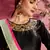 Gorgeous Peacock blue and Black Dori and Sequins Embroidered Art Silk Lehenga choli for wedding