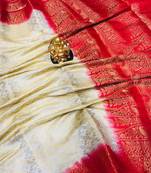 Multicolor softly silk handloom saree