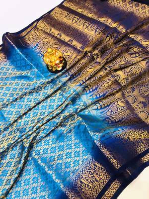 Multicolor Softly Silk Handloom Saree 1