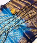 Multicolor Softly Silk Handloom Saree