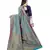 blue Soft Maithili silk saree with blouse piece