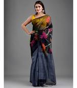 RESHAM AND MATKA BENGAL HAND WOVEN DHAKAI SAREE with blouse