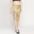 Gold plain satin skirts