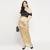 Gold plain satin skirts