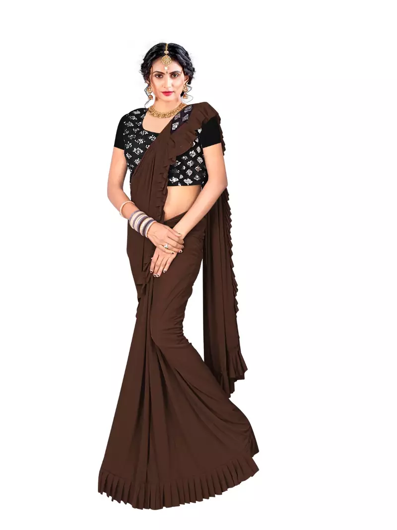 Ready To Wear Stitching Blouse With Broach And Sequence Blouse