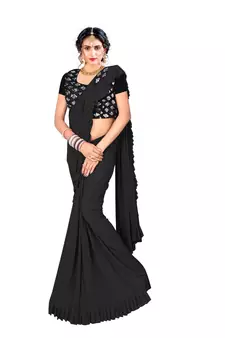 Ready To Wear Stitching Blouse With Broach And Sequence Blouse