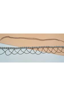 Multicolor agate waist-belt
