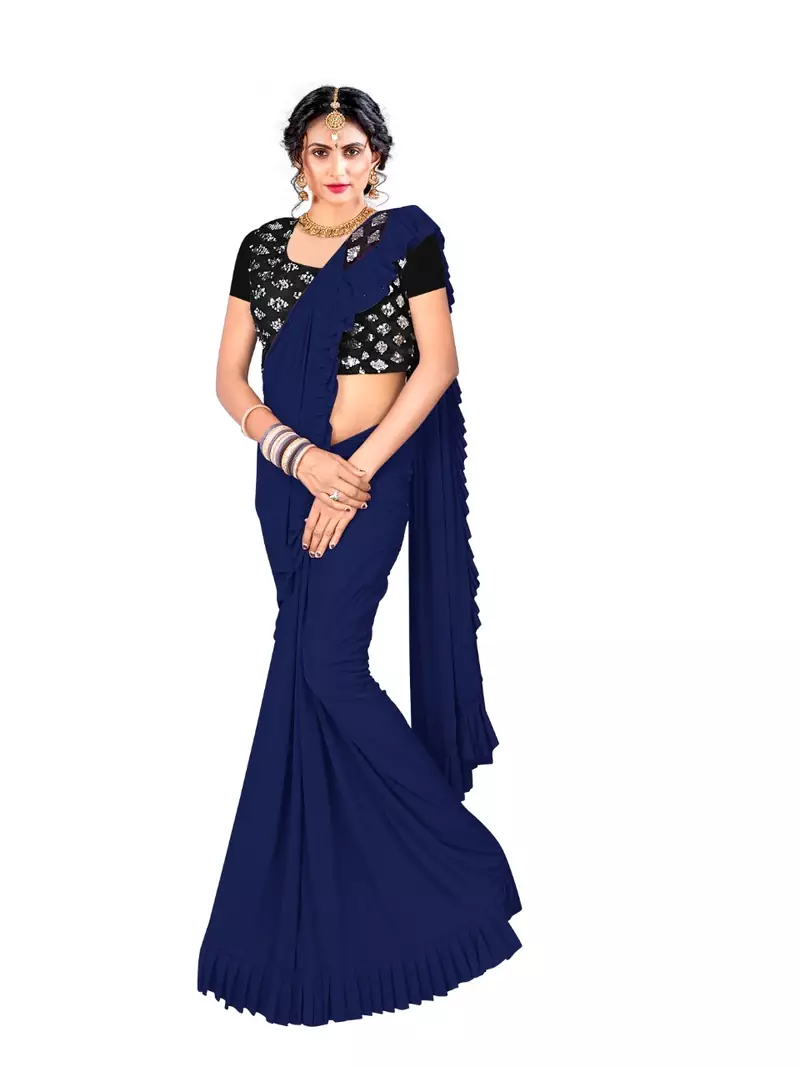 Ready To Wear Stitching Blouse With Broach And Sequence Blouse