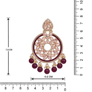 Maroon earrings 4