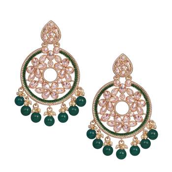 Green earrings 1