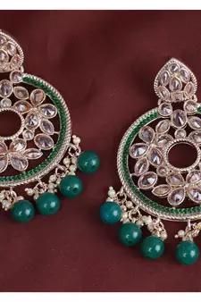Green earrings