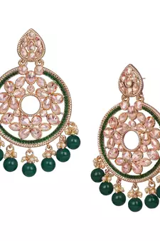 Green earrings