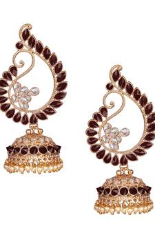 Maroon earrings