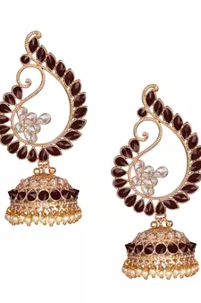 Maroon earrings