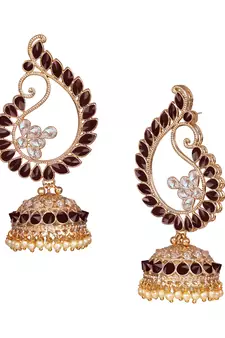 Maroon earrings
