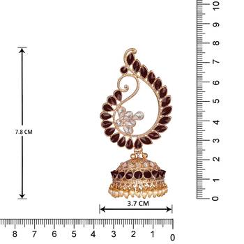 Maroon earrings 4