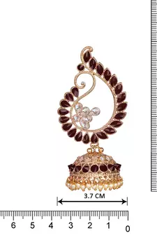 Maroon earrings