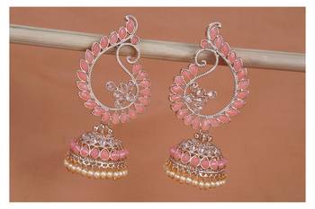 Peach earrings 2
