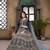 Blue embroidered faux georgette salwar
