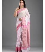 SILK COTTON BENGAL HANDLOOM SOFT JAMDANI SAREE with blouse