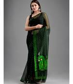 SILK COTTON BENGAL HANDLOOM SOFT JAMDANI SAREE with blouse