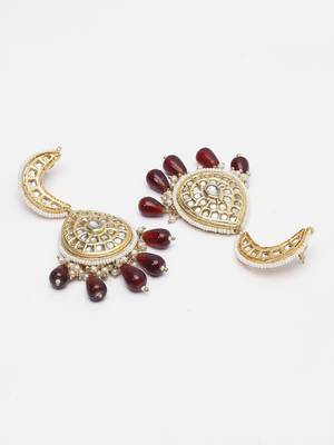 Red pearl earrings 3