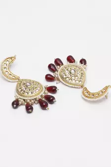 Red pearl earrings