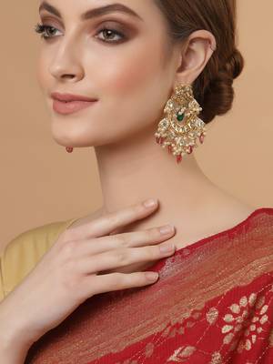 Green pearl earrings 1