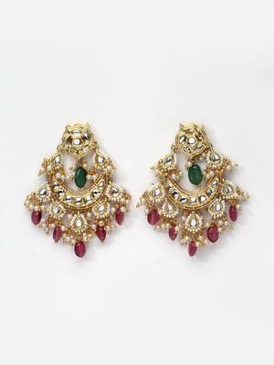 Green pearl earrings 4
