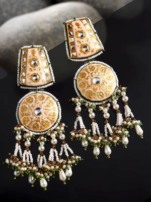 Pink pearl earrings 2