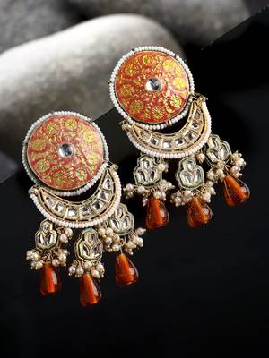 Pink pearl earrings 2