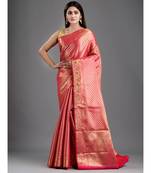 HAND WOVEN OPARA SILK SAREE with blouse WITH JARI
