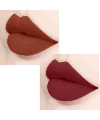 Lipstick Enriched with Vitamin E One Stroke  Combo of 2 (58 Hrs Stay) (Matte Rust Brown Matte Maroon) 2