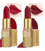 Lipstick Enriched with Vitamin E One Stroke  Combo of 2 (58 Hrs Stay) (Matte Apple Red Matte Maroon)
