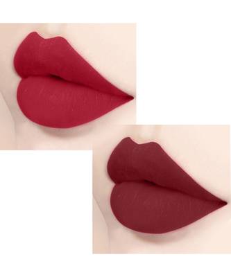 Lipstick Enriched with Vitamin E One Stroke  Combo of 2 (58 Hrs Stay) (Matte Apple Red Matte Maroon) 2