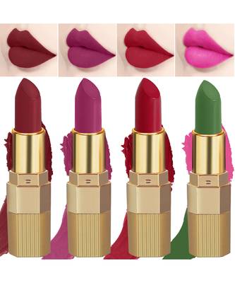 Lipstick Enriched with Vitamin E One Stroke  Combo of 5 (58 Hrs Stay) (Multi color) 2