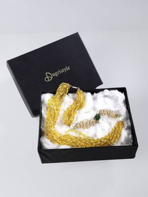Yellow pearl necklaces 5