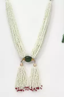 Green pearl necklaces