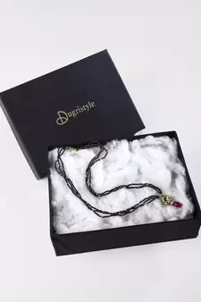 Black pearl necklaces