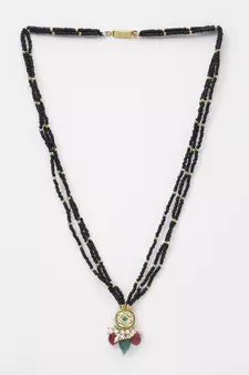 Black pearl necklaces
