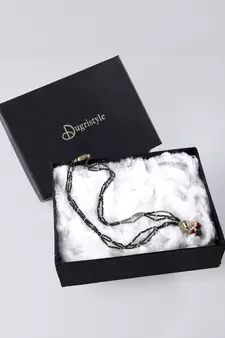Black pearl necklaces