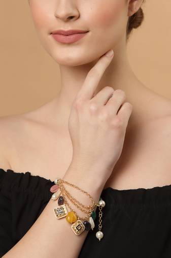 Blue pearl bracelets