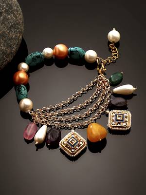 Blue pearl bracelets 2